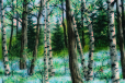 Kathy Glasnap painting woods