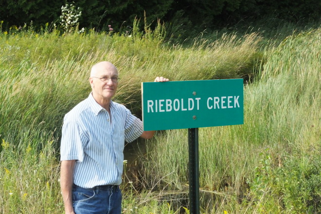 Rieboldt Creek Sign