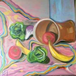 "Gayle's Fruit" by Susan Reynolds-Smith. 