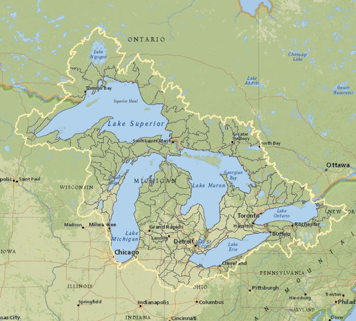 151 The number of permits in the Great Lakes basin that allow discharge of ...