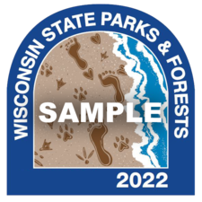 5" x 5-1/2" Wisconsin LARGE State Sticker Approx Multi-Color 1848 