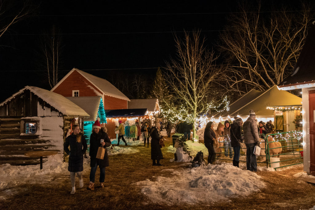 The Beginning of a Beautiful Event: The first Christkindlmarkt – held at Sister Bay’s Corner of the Past – did not disappoint. Over three December weekends, thousands of visitors flocked to the event hosted by the Sister Bay Historical Society. Photo by Rachel Lukas. 